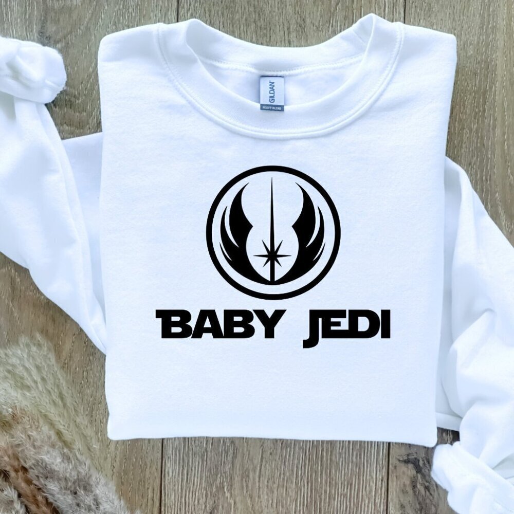 Baby Jedi Star Wars Sweater Sweatshirt Hand Crafted
